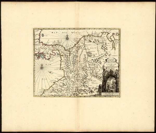 Atlas de l'Amerique Consistant en 46. Cartes hollandoises et angloises, mapa ze strany: [33]