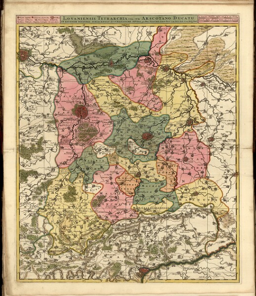 Atlas minor Sive totius orbis terrarum contracta delinea[ta] ex conatibus, mapa ze strany: [15]