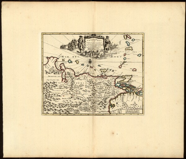 Atlas de l'Amerique Consistant en 46. Cartes hollandoises et angloises, mapa ze strany: [34]