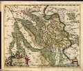 Atlas minor Sive totius orbis terrarum contracta delinea[ta] ex conatibus, mapa ze strany: [27]